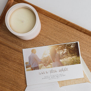 Invitation Code QR Elegant Script Photo Wedding Enregistrer l