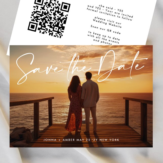 Invitation Code QR Enregistrer La Date - Voies Côtées | est u (Créateur téléchargé)