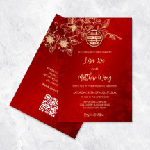 Code QR | Magnolia Gold Red Mariage chinois