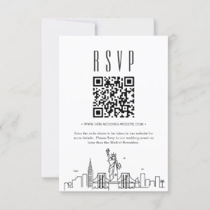 Invitation Code QR Mariage de New York RSVP