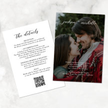 Code QR | Mariage de script photo budget moderne