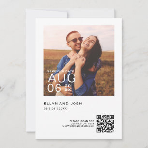 Invitation Code QR minimaliste Enregistrer la date
