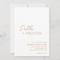 Code QR minimum or Mariage moderne