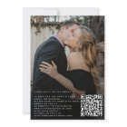 CODE QR moderne élégant script 2 photos mariage