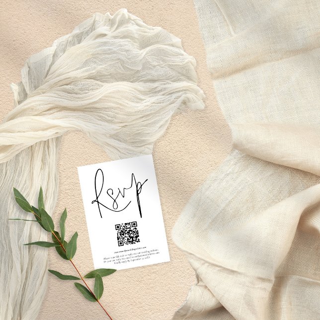 Invitation Code QR moderne Script Mariage N'importe quelle co (Créateur téléchargé)