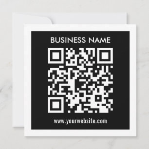 Invitation Code QR modifiable (généré instantanément) Noir