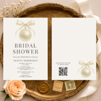 Code QR Perles Blanches pour la Mariée