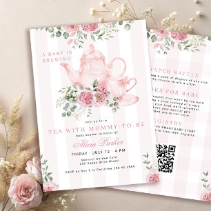 Invitation Code QR pour l'annonce de la naissance d'une petit