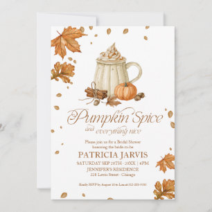 Invitation Code QR Spice de Citrouille Mariage Automnal de la