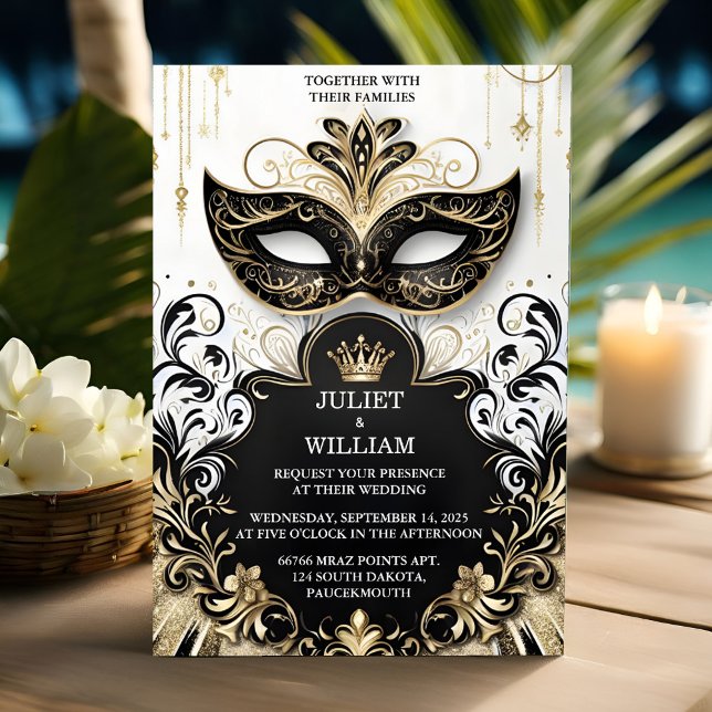 Invitation Code vestimentaire Prom Costume Masquerade Mariage (Créateur téléchargé)