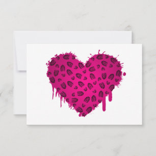 Invitation coeur d'amorce