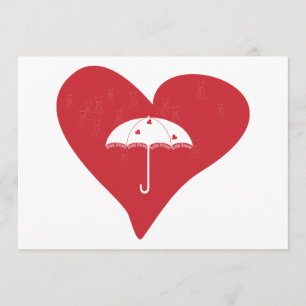 Invitation Coeur de Fête de la mariée