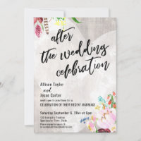 Cœur Floral Bois Après la Célébration de Mariage