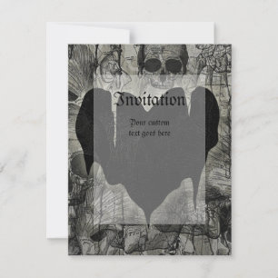 Invitation Cœur gothique
