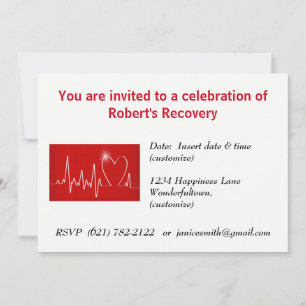 Invitation Coeur - Prend un coup de pied, garde sur le coup