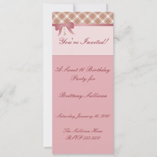 Invitation Coeur rose