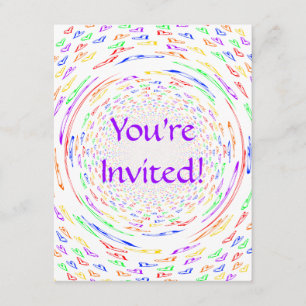 Invitation Coeurs de tourbillon
