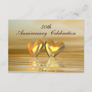 Invitation Coeurs d'or