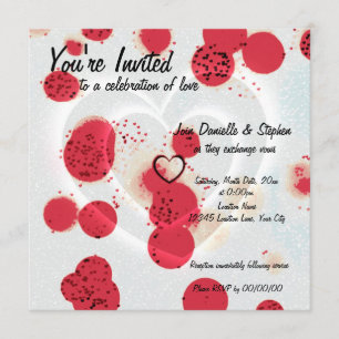 Invitation Coeurs épars