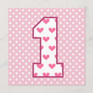 Invitation Coeurs modernes nommés faits sur commande V07B du