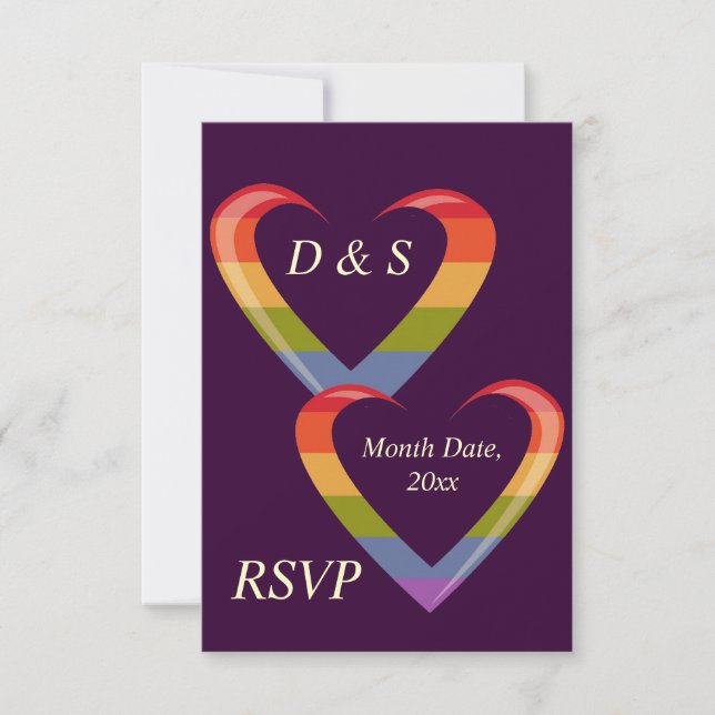 Invitation Coeurs ouverts (Devant)