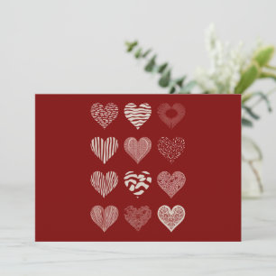 Invitation Coeurs Saint-Valentin Neuf Coeurs Saint-Valentin A