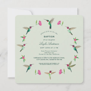 Invitation Colibris d'Anna