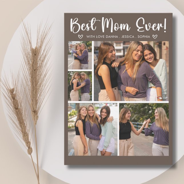 Invitation Collage 5 Photos Gift for Mother's Day (Créateur téléchargé)