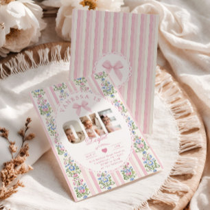 Invitation Collage de photos d'anniversaire de Onederful Love