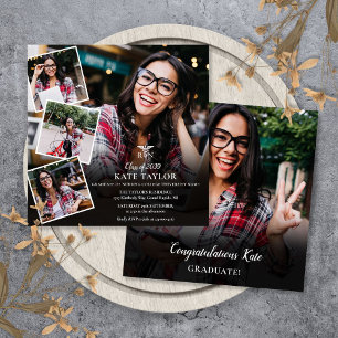 Invitation Collage de photos d'infirmière diplômée en soins i