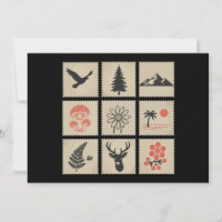 Collage des timbres de nature