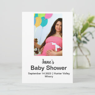 Invitation Collage photo baby shower personnalisé