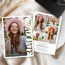 Collage photo de diplômé en typographie moderne 4