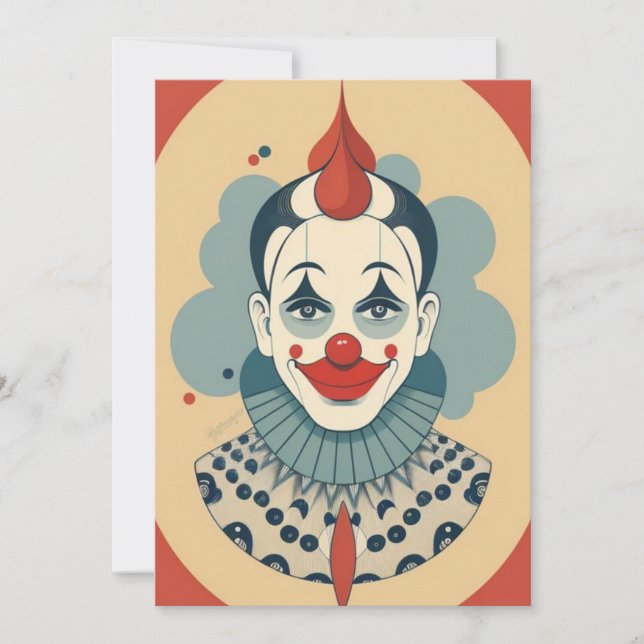 Invitation Collecte de clowns rétro (Devant)