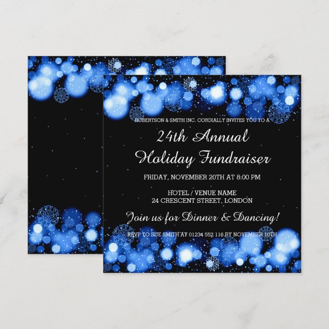 Invitation Collecte de fonds pour les fêtes de fin d'année Ga (Devant / Derrière)
