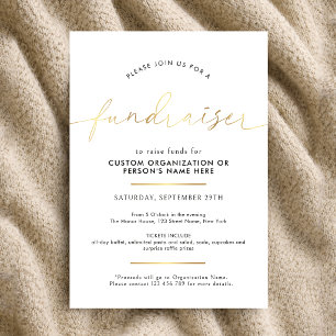 Invitation Collecte de fonds - Script minimaliste - Charité b