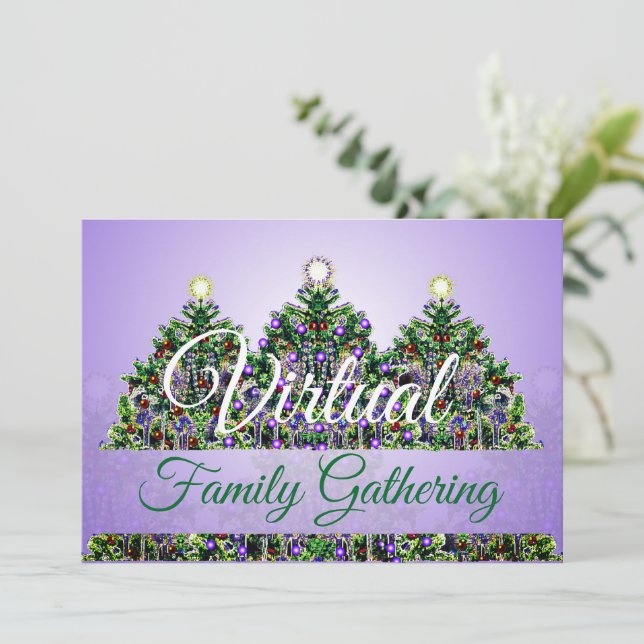Invitation Collecte virtuelle de la famille de Noël (Debout devant)