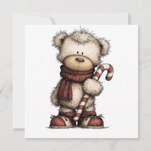 Invitation Collection de Cliparts de Noël   Ours en peluche 