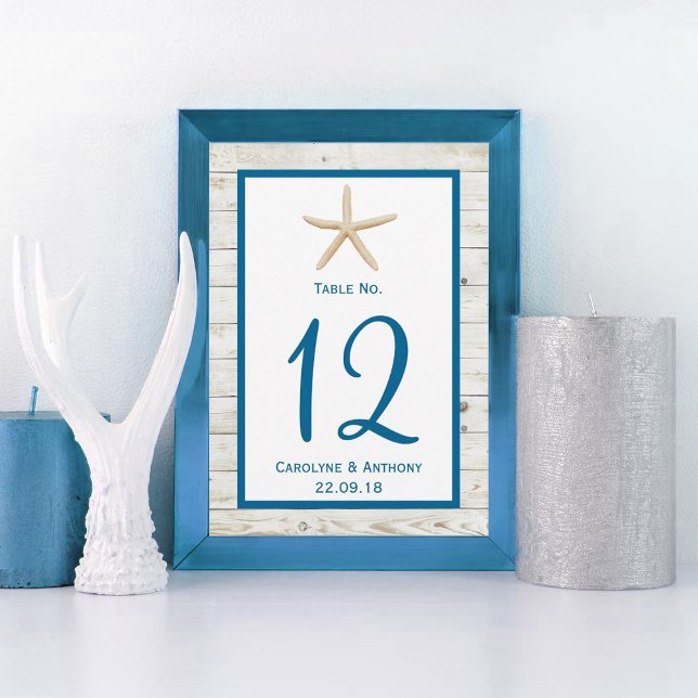 Invitation Collection de mariage sur la plage en bois passée  (Créateur téléchargé)