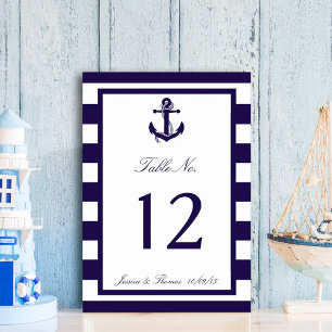 Invitation Collection de Mariages de la marine d'Ancres nauti