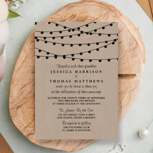 Invitation Collection de Mariages Rustic Kraft