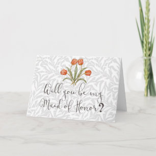 Invitation Collection de peintures de tulipes Morris vintage