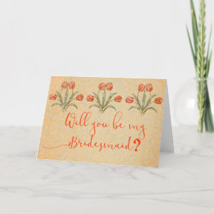 Invitation Collection de peintures Morris Tulipe Vintage