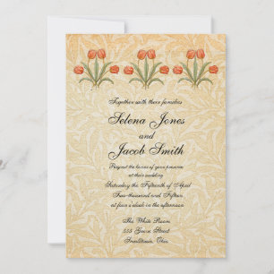 Invitation Collection de peintures Morris Tulipe Vintage