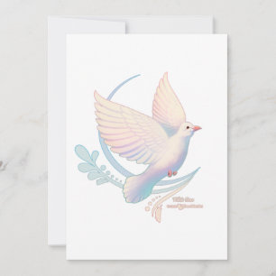 Invitation Colombe blanche
