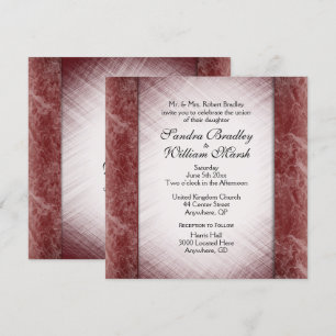 Invitation Colonnes de marbre Espace Réception Mariage à vin