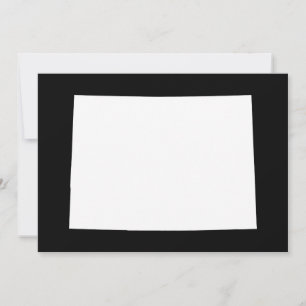 Invitation Colorado blanc et noir