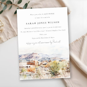 Invitation Colorado Springs, Colorado Aquarelle Baby Shower