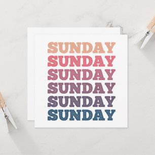 Invitation Coloré Répété dimanche dimanche dimanche