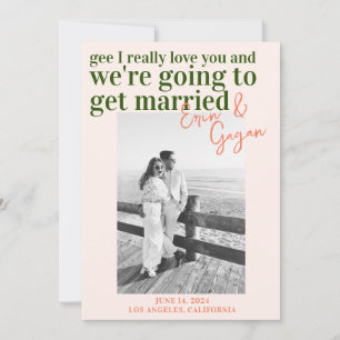 Invitation colorée pour Sauvegarder la Date avec i